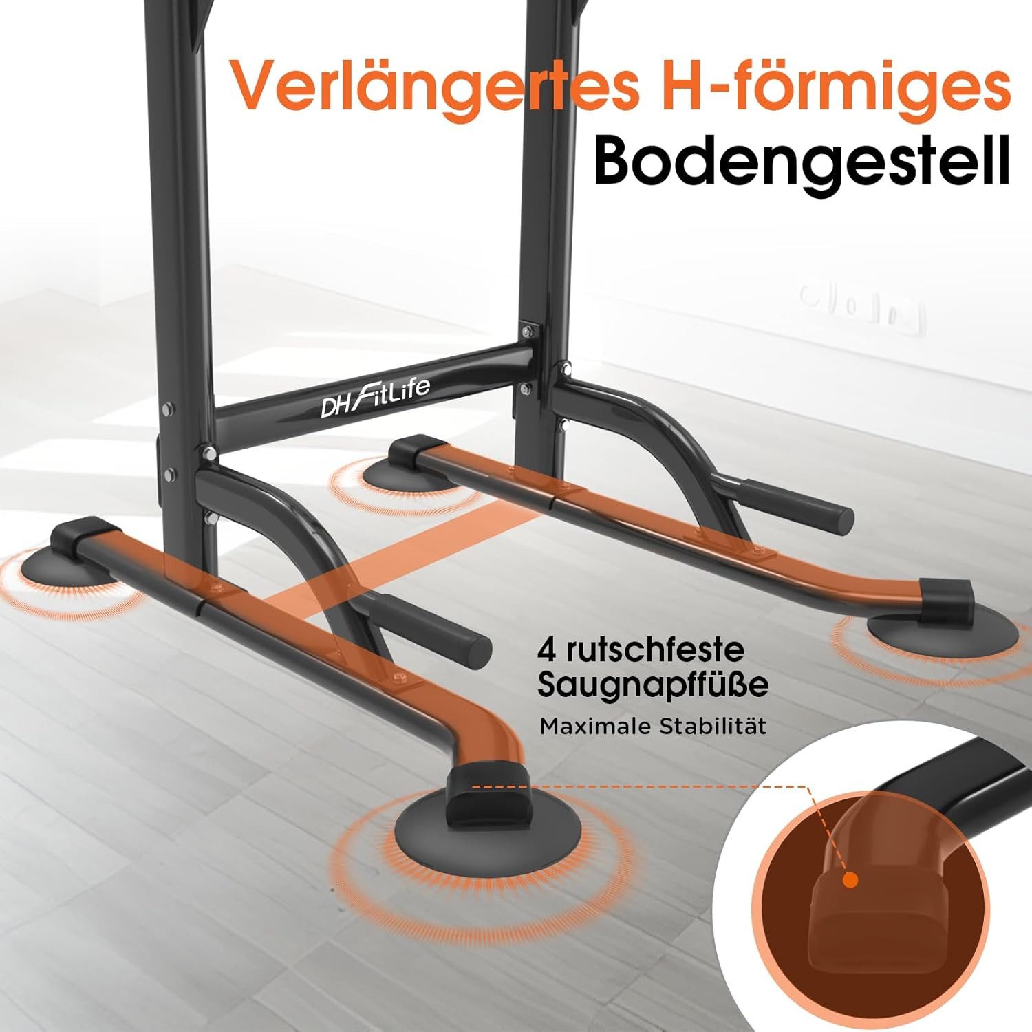 DH FITLIFE Kraftstation Power Tower Dip Station Power Rack for Home Gym. Krafttraining für Zuhause