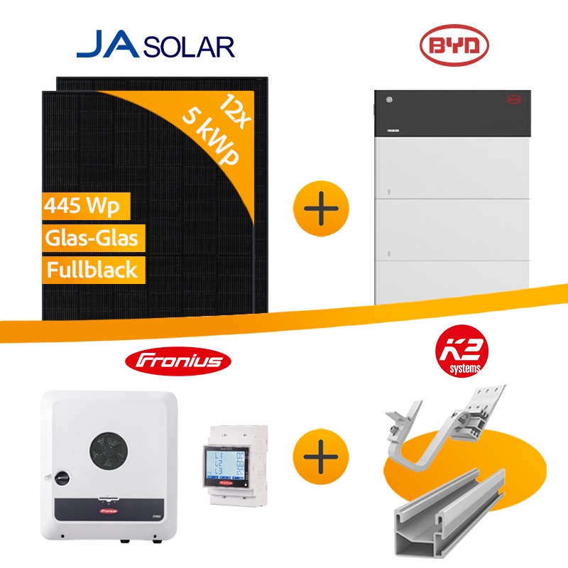 Photovoltaikkomplettanlage Reihenhaus mit Speicher