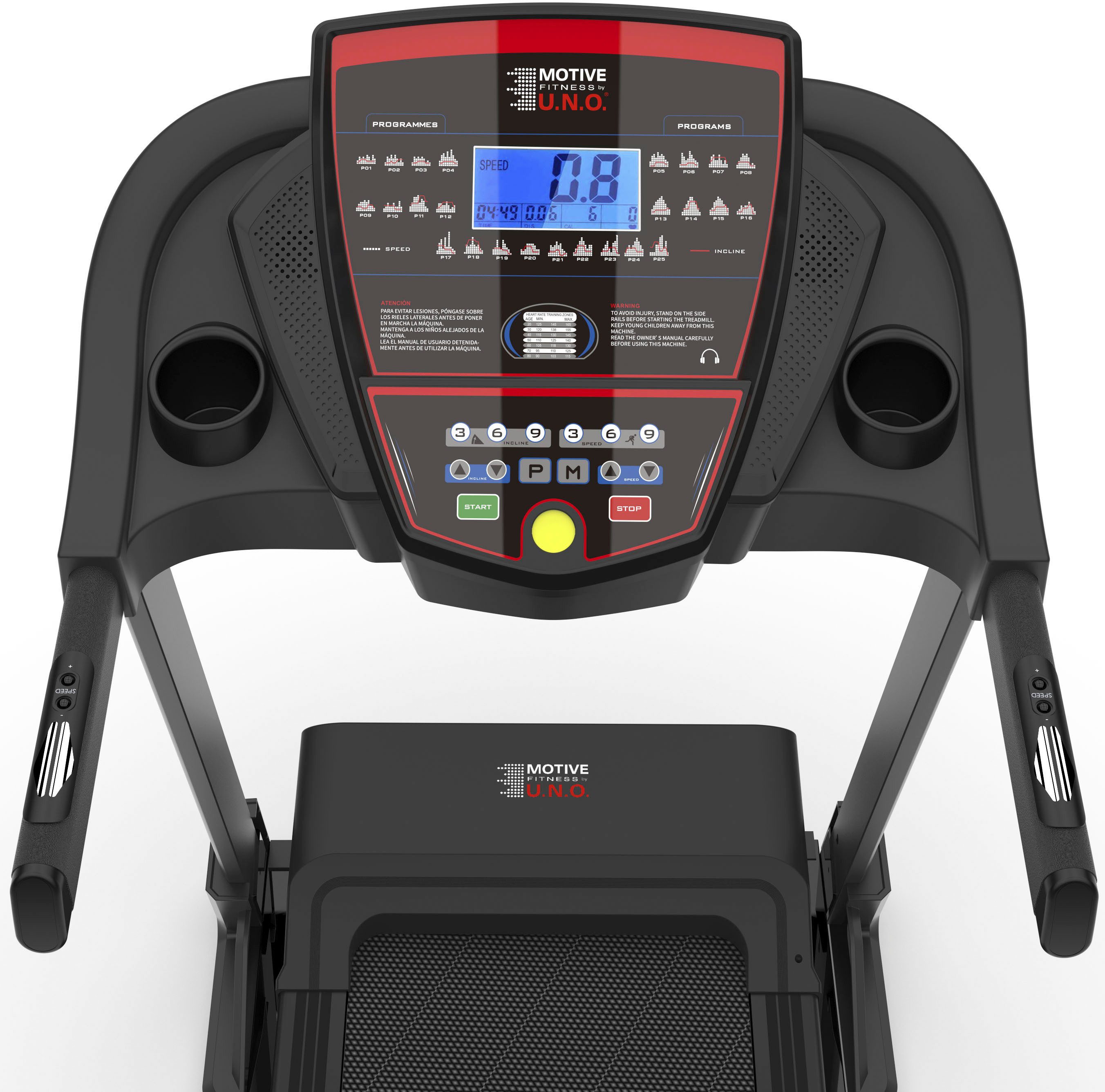 MOTIVE FITNESS BY U.N.O. Laufband Speedmaster 2.0 bis max. 16 km/h, klappbar, 120 kg max. Benutzergewicht