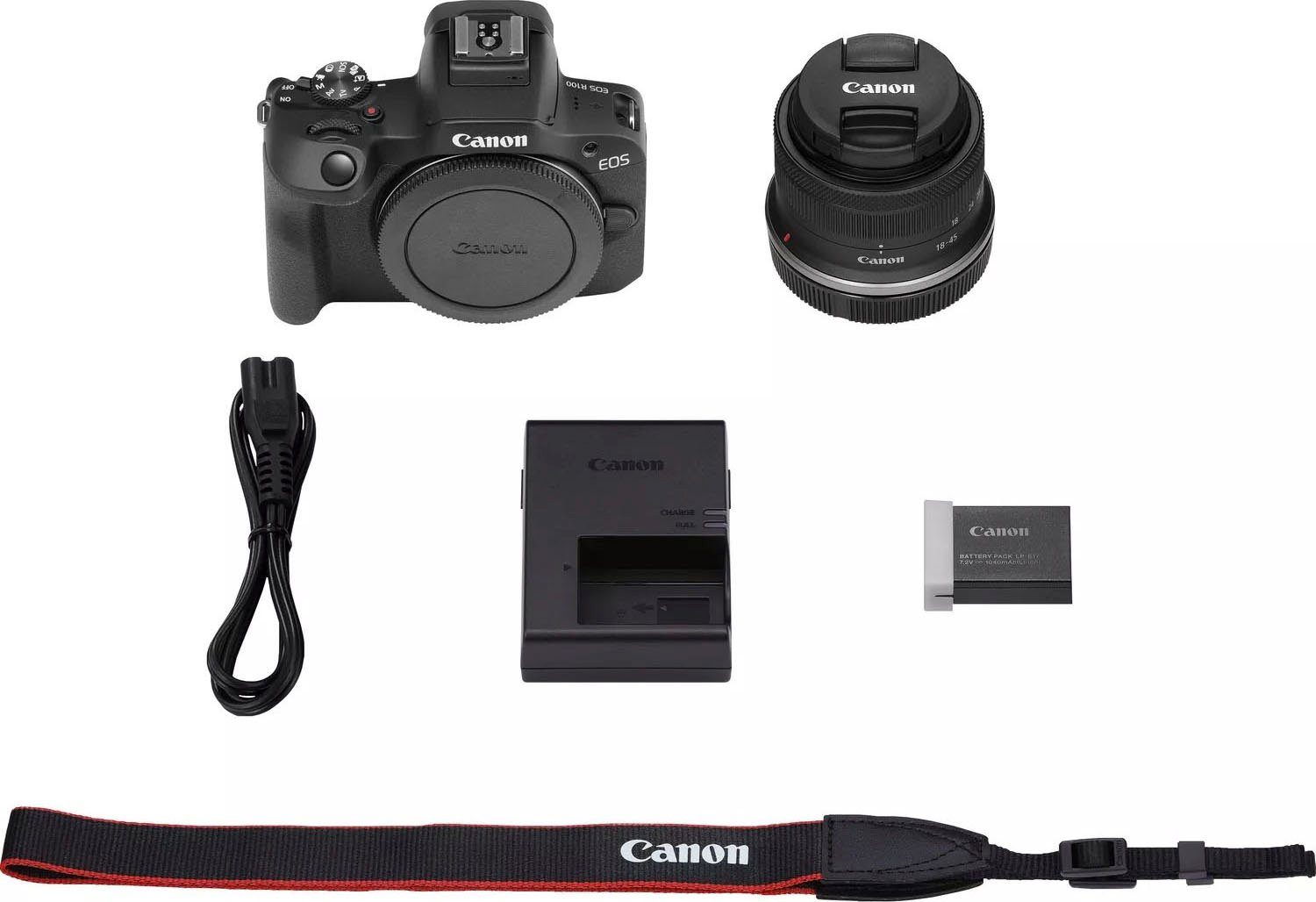 CANON EOS R100 + RF-S 18-45mm F4.5-6.3 IS STM Kit Systemkamera