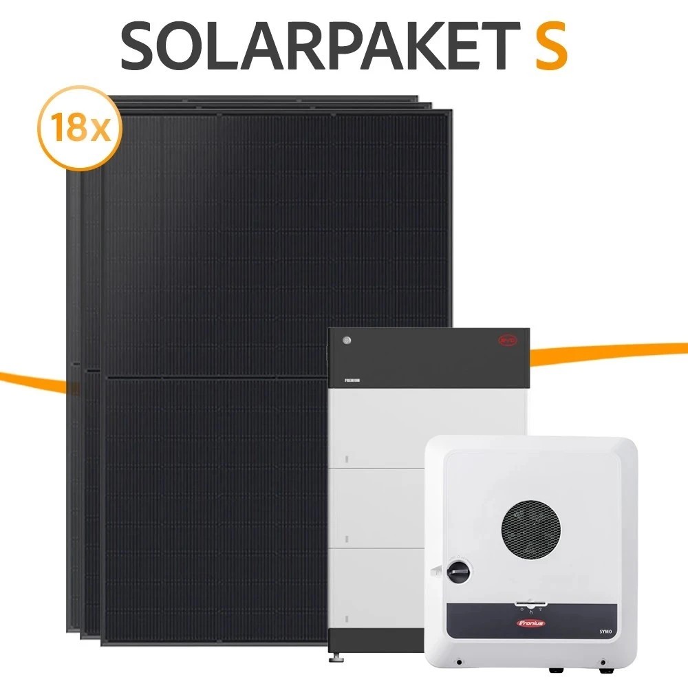 8 kWp Solarpaket S - Fronius + Ja Solar + BYD
