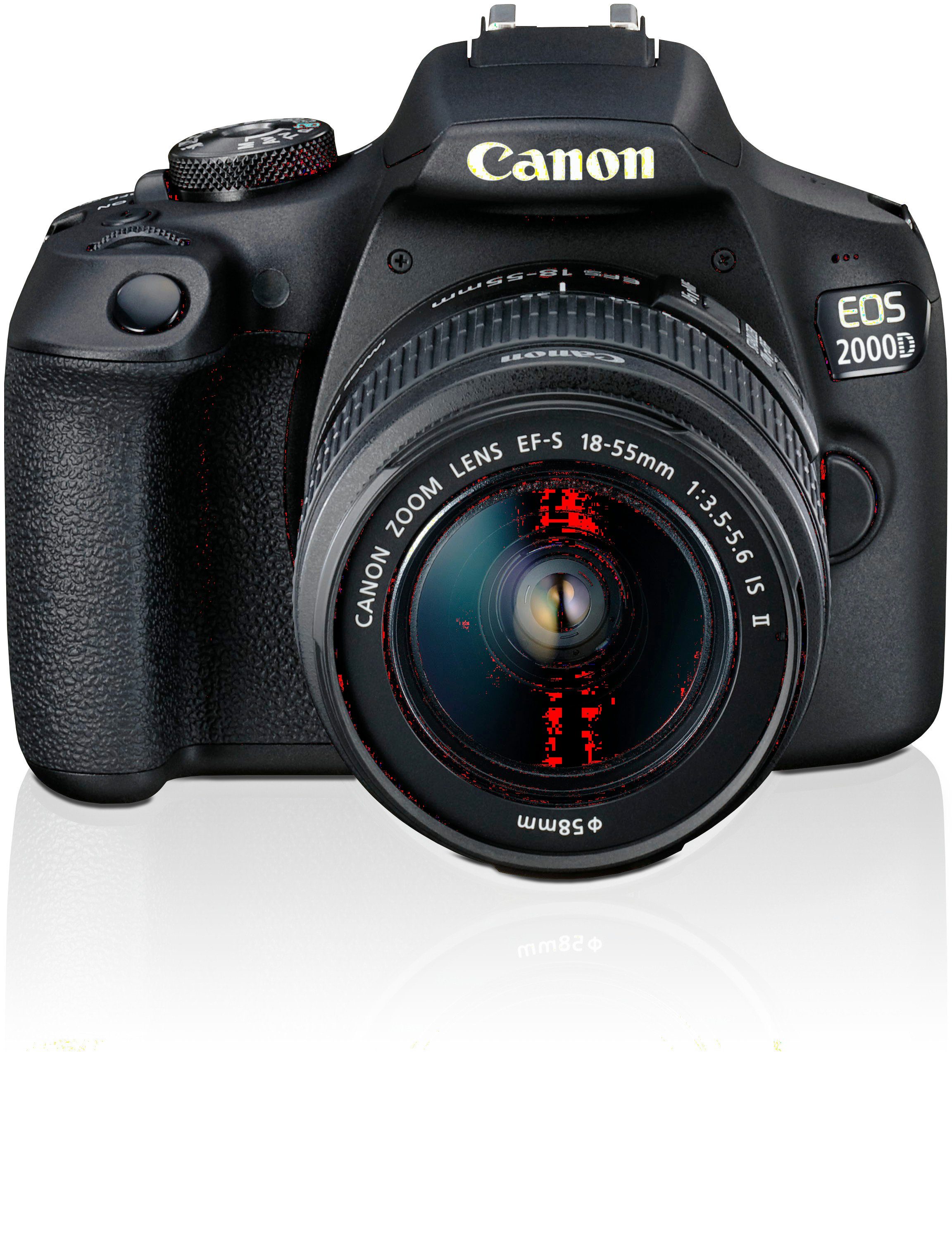 CANON EOS 2000D Kit Spiegelreflexkamera inkl. EF-S 18-55 IS II Objektiv