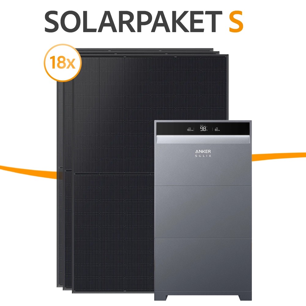 8 kWp Solarpaket S - Anker + Axitec Solar
