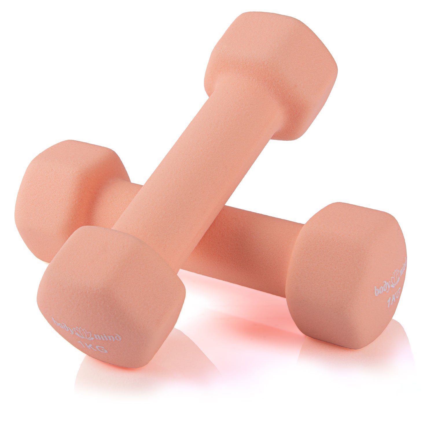 BODY & MIND Hantel-Set BODY & MIND Neopren Hantel Set–Kurzhanteln für Fitness & Heimgebrauch (Dumbbells, Effektives Krafttraining), Fitness Workout für Zuhause