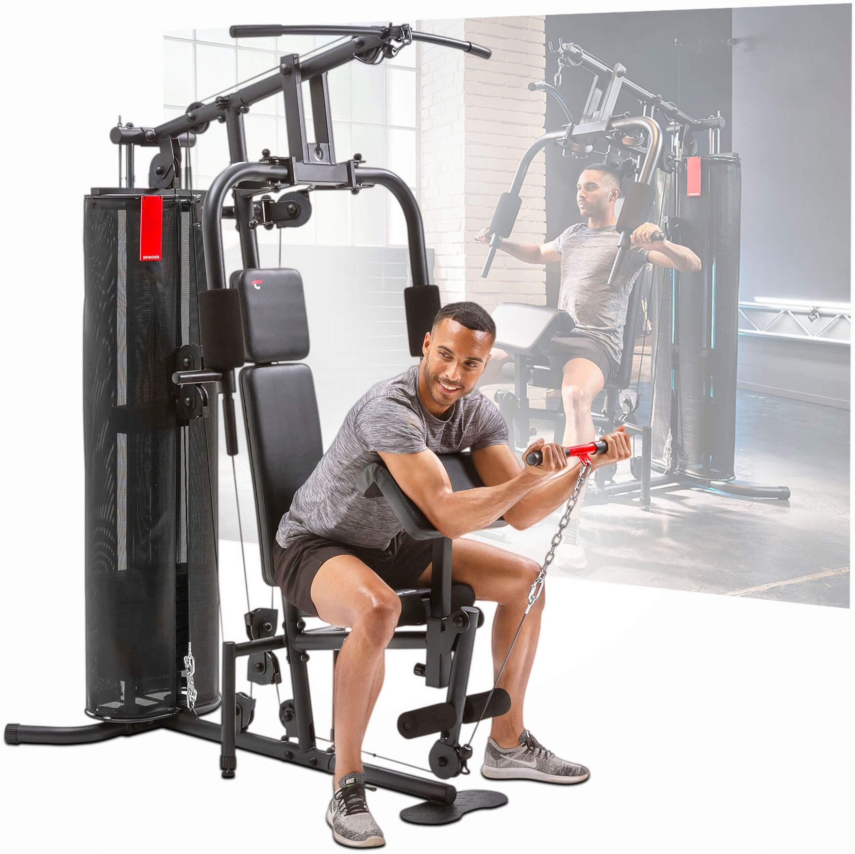 CHRISTOPEIT SPORT® Kraftstation SP 2000 max. Benutzergewicht 120 kg, max. Trainingsgewicht 56 kg